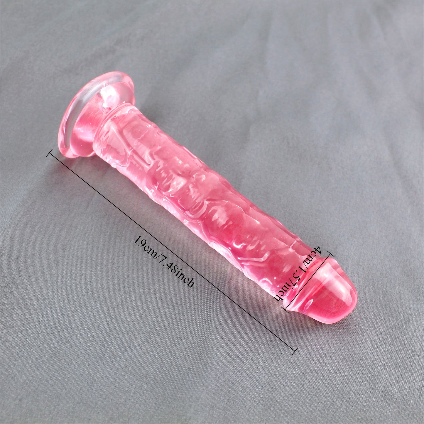 Dildo Realista Gelatina sem testículos