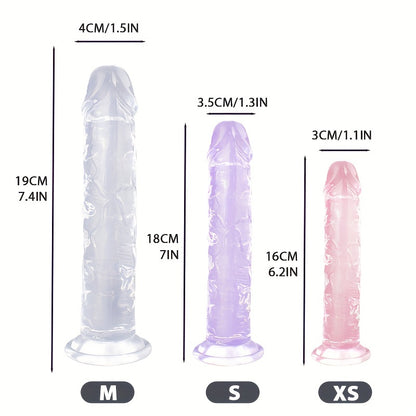 Dildo Realista Gelatina sem testículos