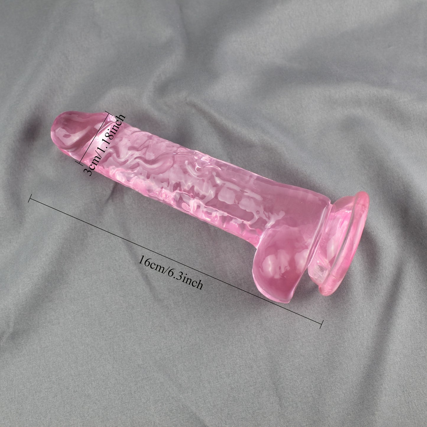 Dildo Realista Transparente