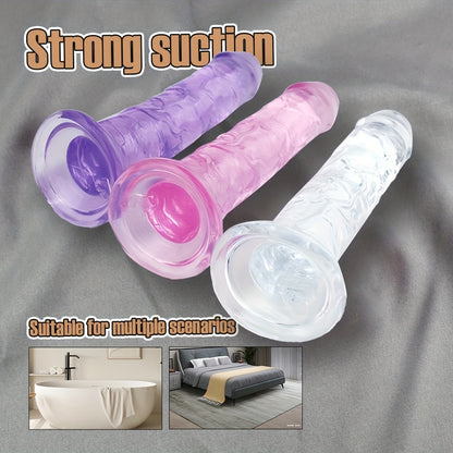 Dildo Realista Gelatina sem testículos