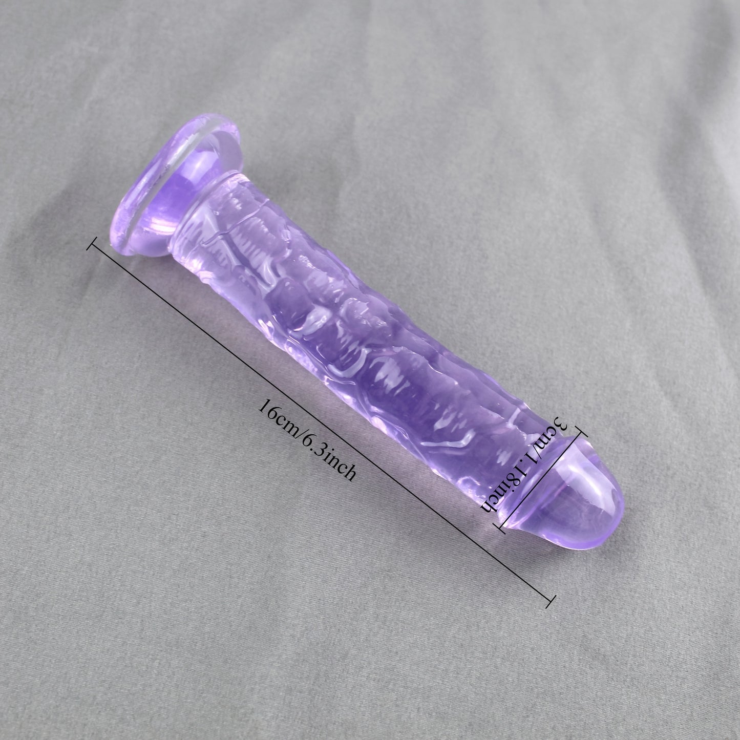 Dildo Realista Gelatina sem testículos