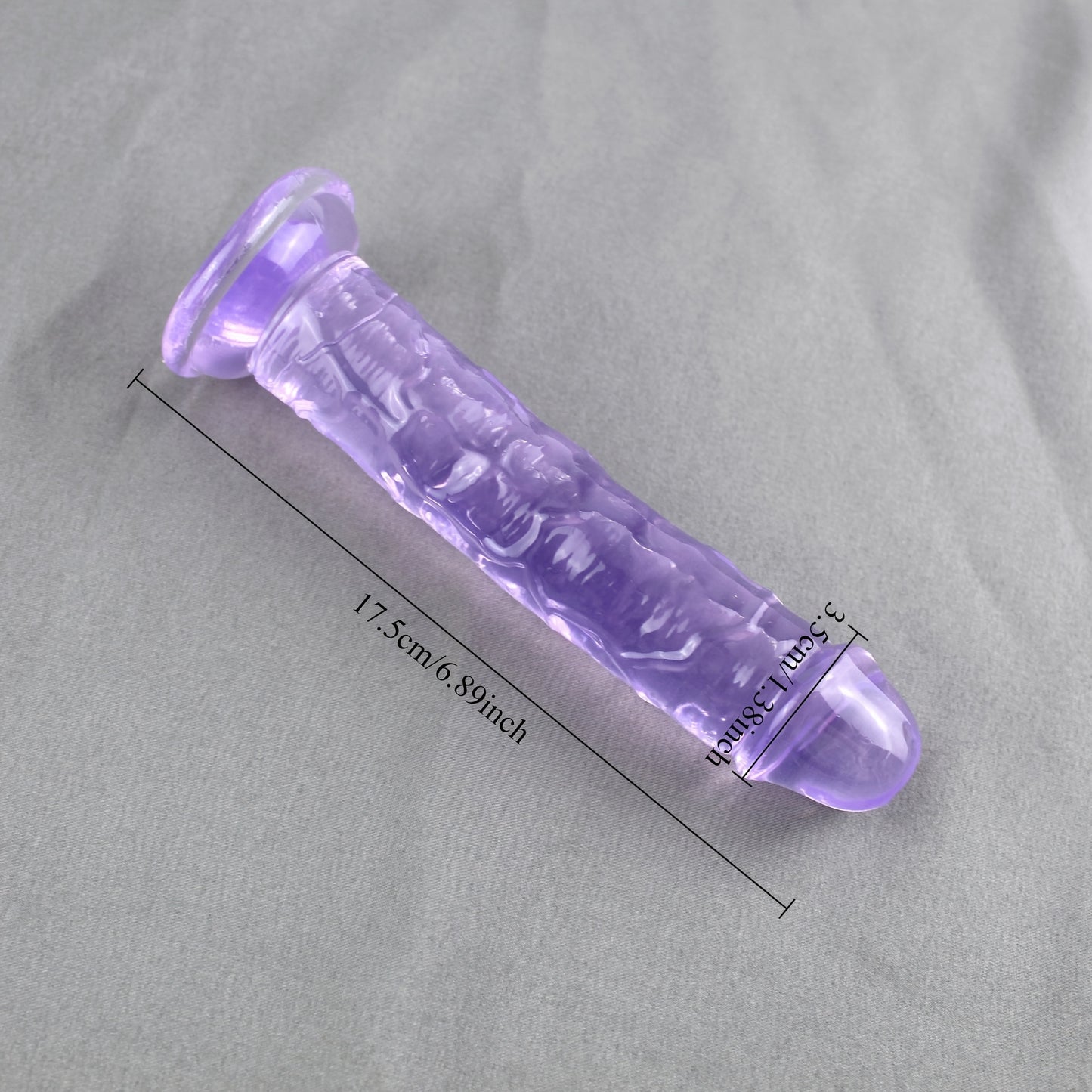 Dildo Realista Gelatina sem testículos
