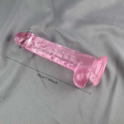 Dildo Realista Transparente