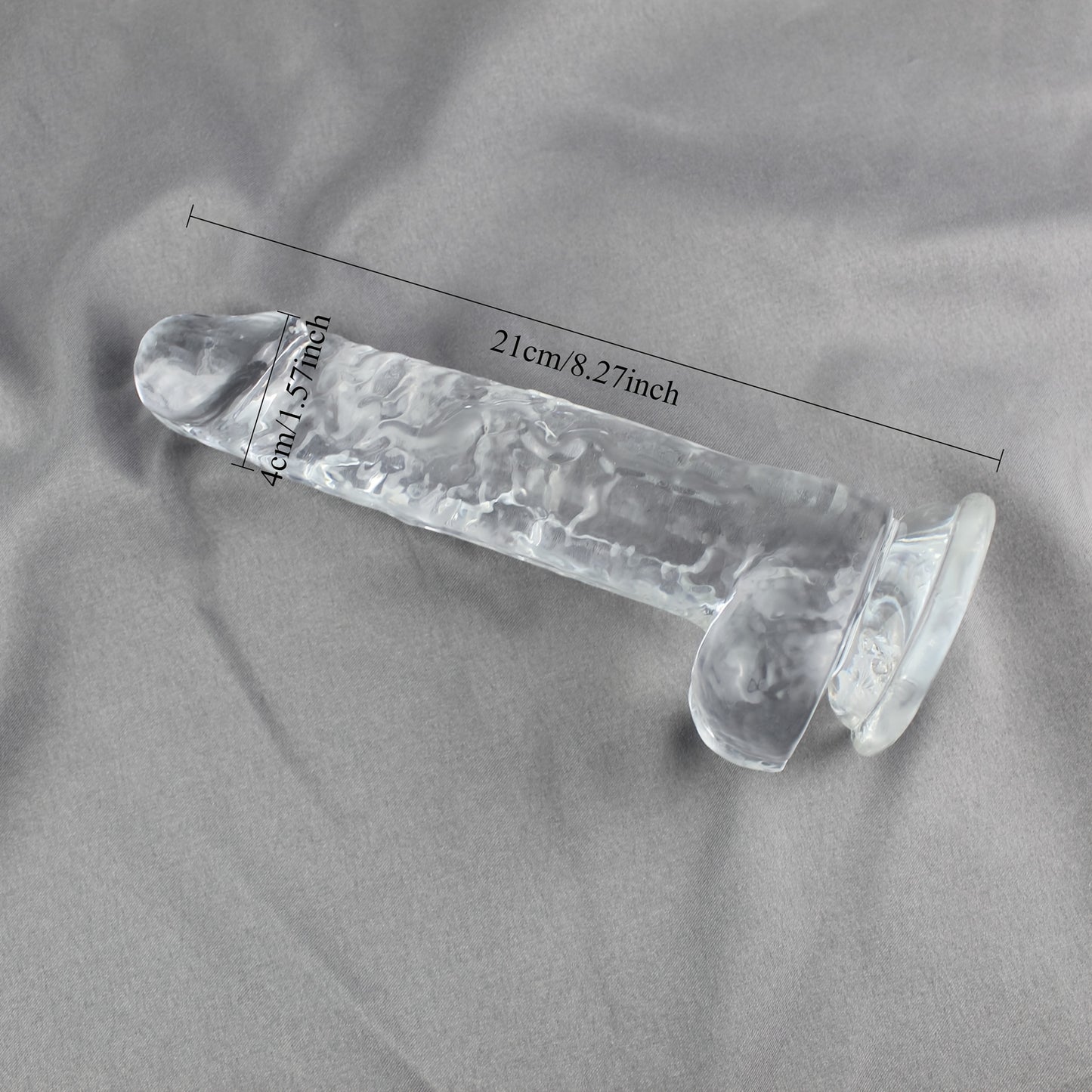 Dildo Realista Transparente