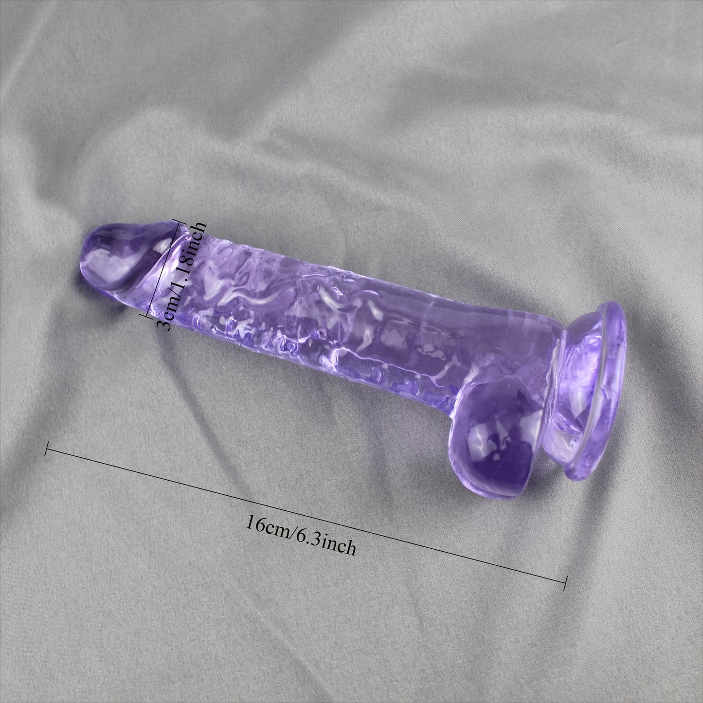 Dildo Realista Transparente