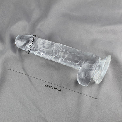 Dildo Realista Transparente