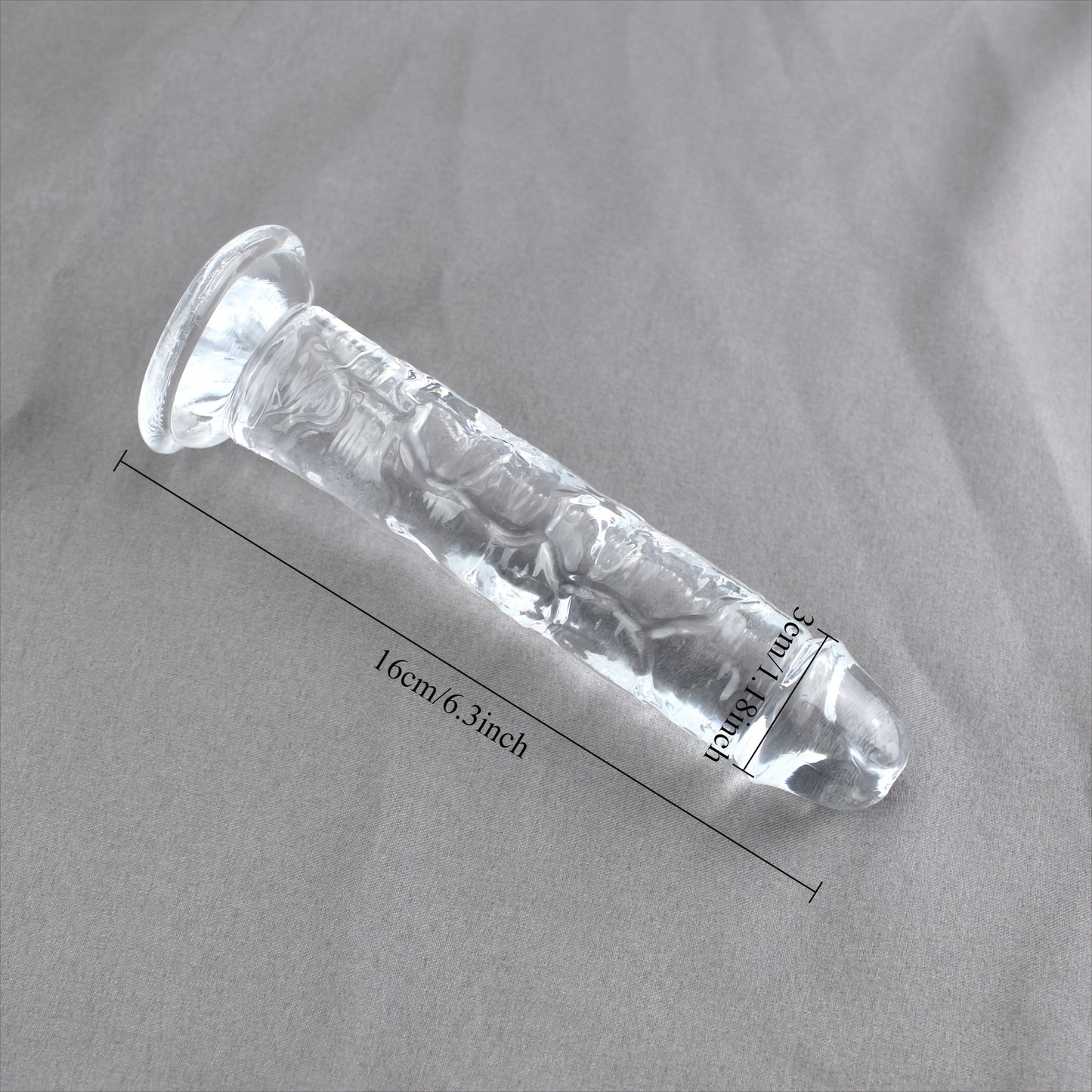 Dildo Realista Gelatina sem testículos