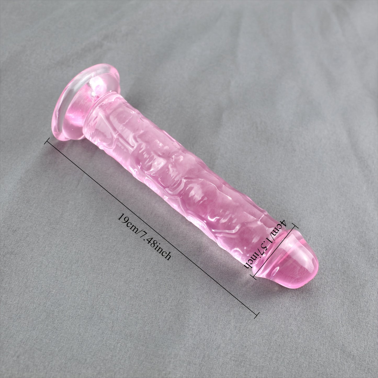 Dildo Realista Gelatina sem testículos
