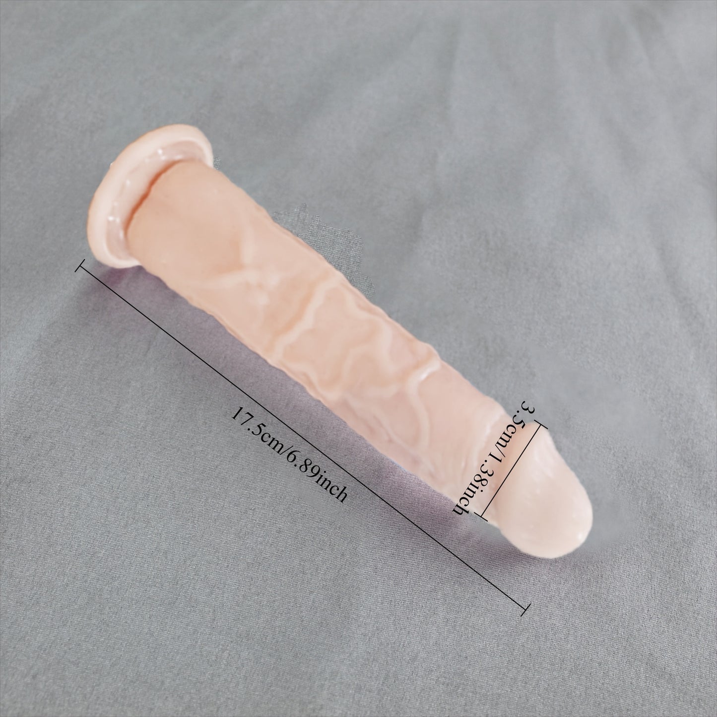 Dildo Realista Gelatina sem testículos